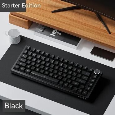 стильную клавиатуру: **Новая проводная клавиатура Ajazz AK820 в черном цвете с gift