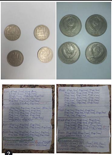 Продаю монеты СССР ➡️ 20 копеек 1989 год 4 штуки