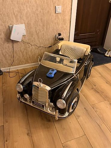 Детские электрокары: Uşaq üçün elektrikli oyuncaq maşın – klassik retro kabriolet dizaynı — 2