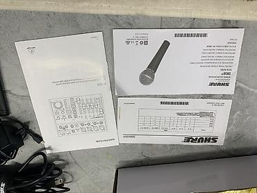 Микшерные пульты: Продаётся комплект для вокала и мероприятий: 🎤 Shure Beta 58A 🎤 Shure — 3