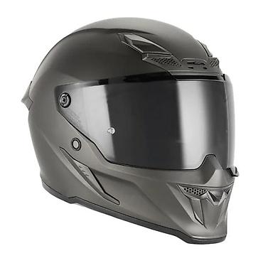 strom swm 300: Integralna moto kaciga – tamno siva, aerodinamičnog sportskog dizajna — 1