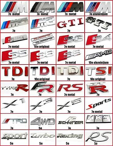 Auto delovi, gume i tjuning: Auto znak Audi RS. Samolepljiv znak RS za Audi modele. ✨ Dosta znakova — 4