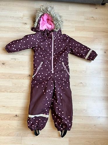 Верхняя одежда: Детский зимний комбинезон H&M - Цвет: темно-сливовый с розовым — 9