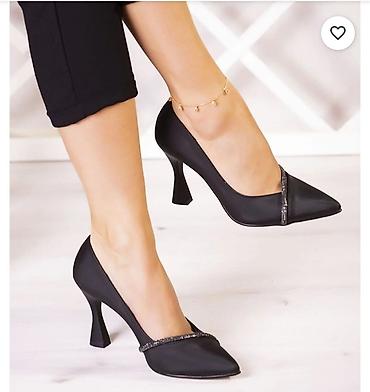 Туфли: Qadın klassik tufli - Rəng: qara - Burun forması: uclu (pointed toe) — 1