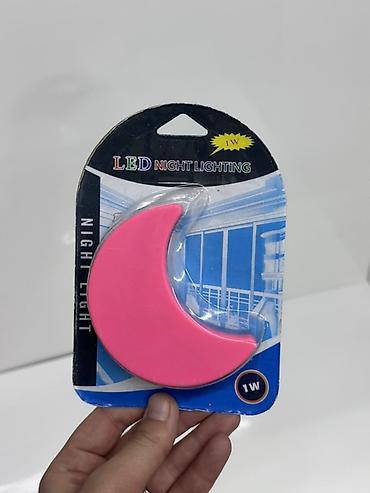 LED ночник «Луна», 1 Вт - Форма: полумесяц - Цвет корпуса: розовый - at lalafo.kg LED ночник «Луна», 1 Вт - Форма: полумесяц - Цвет корпуса: розовый -