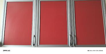 Mətbəx dolabları: Mətbəx divar dolabı – 3 qapılı - Rəng: ön panellər parlaq qırmızı — 1
