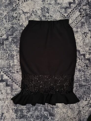 zara suknje mini: M (EU 38), Midi, bоја - Crna