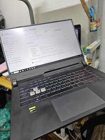 телефон игровой: Ноутбук, Asus, 8 ГБ ОЭТ, AMD Ryzen 7, 15.6 ", Колдонулган, Оюндар үчүн, эс тутум NVMe SSD
