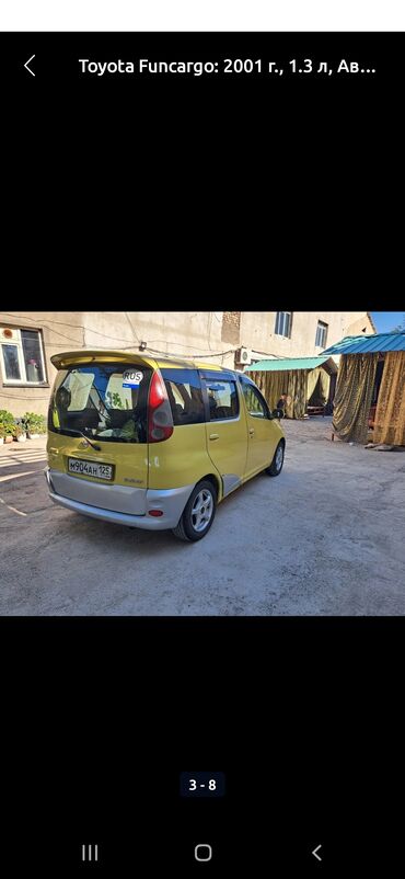 Toyota: Toyota Funcargo: 2001 г., 1.3 л, Автомат, Бензин, Универсал