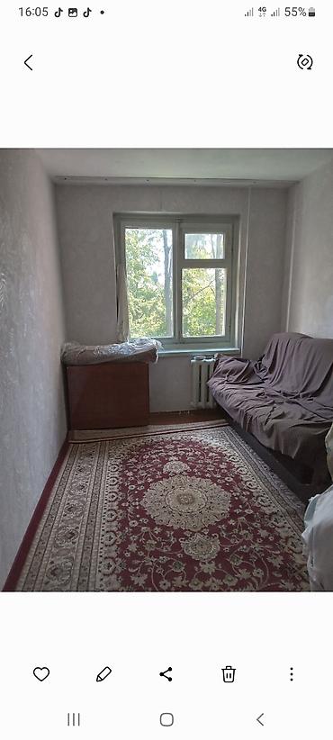 2 bedroom: 2 комнаты, 49 м², Аламедин-1 мкр 104 серия, 3 этаж, Старый ремонт — 1