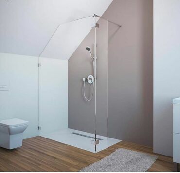 Duş kabinaları, arakəsmələr: Yeni Arakəsmə, Düzbucaqlı, Pulsuz çatdırılma — 17