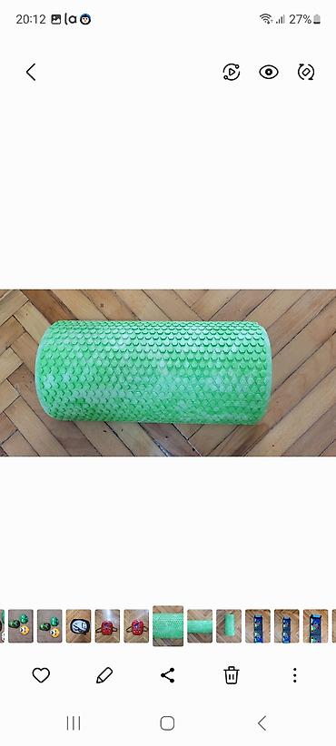 Məişət texnikası: Yaşıl rəngli masaj köpük rulonu (foam roller) - Material: Yüksək — 1