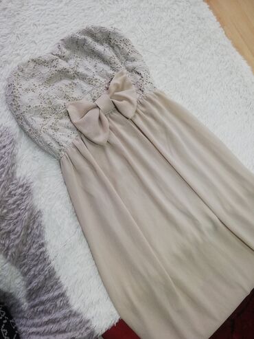 ebay haljine: M (EU 38), bоја - Bež, Večernji, maturski, Top (bez rukava)
