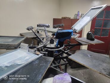 Оборудование для печати: Щелкография апараты сушилкасы жана 10 рамкасы менен сатылат баасы
