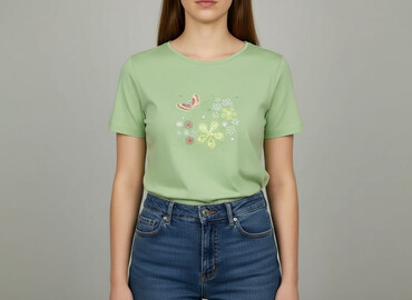 t shirty ze stójką: Women`s T-shirt, size L