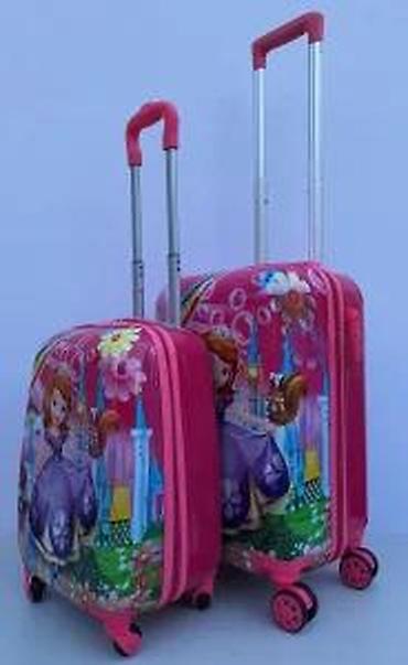 Rančevi, torbe i koferi: Dečiji kofer set – 2 komada, sa printom princeze - Dizajn: živopisna — 18