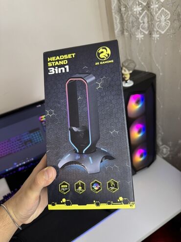 Digər kompüter aksesuarları: 2E Gaming Headset Stand 5 reng Sensorludur modları var istediyiniz — 1