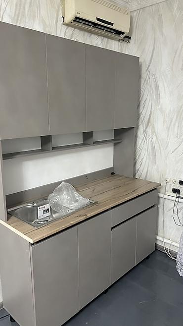 silver kitchen: Высота 2.10 Ширина 1.50 Глубина 0.60 Кухонный гарнитур в современном — 9