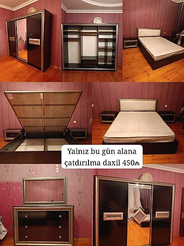 Ev üçün mebel: Fabrik istehsalı yataq desti yaxşı vəziyyətdə dolabın olcusu 2.40 en — 1