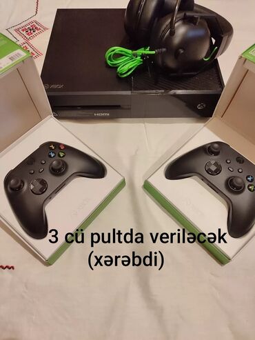 xbox one купить бу: Xbox one 1TB,yaddaşında 19 oyun var,normal vəziyyətdədi,bütün