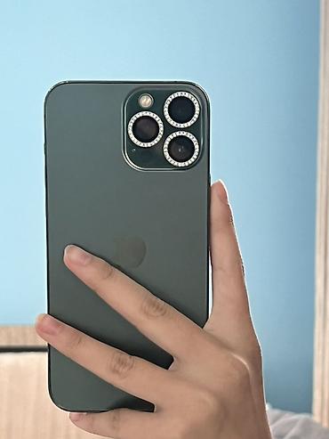 apple vision pro бишкек: IPhone 13 Pro Max, 128 ГБ, зелёный (Alpine Green) - Экран 6.7" Super — 1