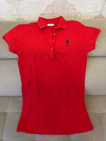 Көйнөктөр: Женское поло-платье USPA (U.S. Polo Assn.) - Цвет: ярко‑красный - — 1