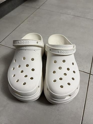 crocs original: Сабо, 38, Crocs, Б/у, цвет - Белый, Платная доставка, Самовывоз — 1