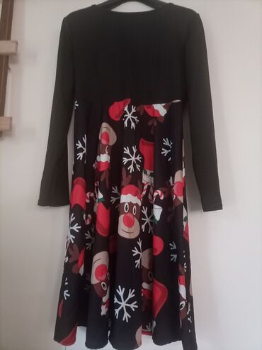 svecane haljine za mamu i cerku: L (EU 40), bоја - Crna, Drugi stil, Dugih rukava
