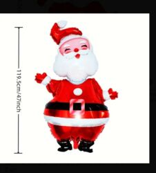 Yeni il oyuncaqları və bəzəkləri: Yeni il şar dəsti – Şaxta Baba Məhsul təsviri: - Material: folqa — 9