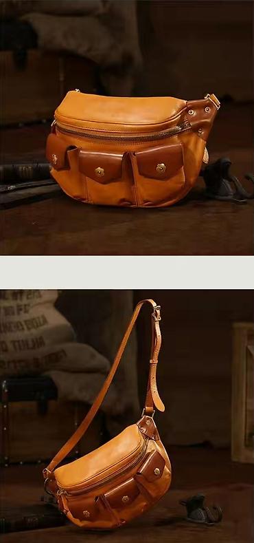 Поясные сумки, бананки: Поясная сумка, бананка, Материал: Натуральная кожа, Мужские — 6