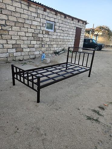 ucuz krafat: Metal çarpayı çərçivəsi - Tək nəfərlik ölçü (təxmini 90x190 sm). - — 2