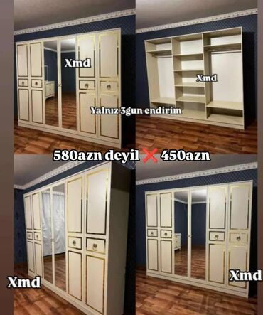 Açılan, 6 qapı Düz dolab, Şifonyer