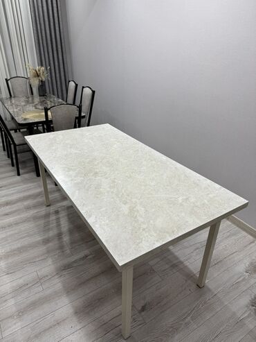 стол дордой: Кухонный стол, Б/у, Прямоугольный, Нераскладной