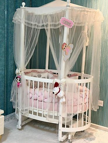 Beşiklər: Beşik – Happybaby mağazasından • Model: dairəvi/açarıqlı beşik, dörd — 1