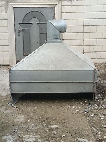 Оборудование для ресторанов, кафе: Sink üçün hazırlanmış galvanizli metal aspirasiya sistemi və tüstü — 1