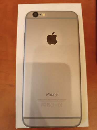 Apple iPhone: IPhone 6, Б/у, 64 ГБ, Серебристый, 70 %