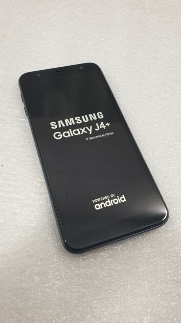 samsung тел: Samsung Galaxy J4 Plus, Колдонулган, 32 GB, түсү - Кара, 2 SIM