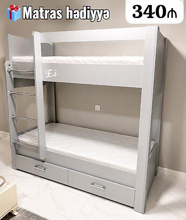 kreditle mebel sifarisi: Oğlan və qız üçün, Yeni, Çarpayı, Matras ilə, Siyirməli — 4