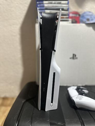 Sony PlayStation: Sony ps 5 slim 1tb + 600 игр +ufc 6 два джойстика. Новое состояние — 9