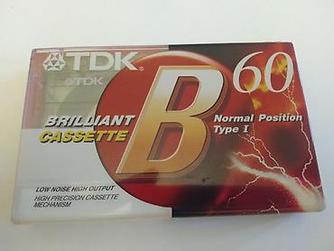 audio kaset: Zavod plyonkasında TDK B60 audio kaseti (Yeni). Kolleksiyaçılar və — 1