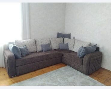 Divan və masa dəstləri: Künc divan, İşlənmiş, Bazalı