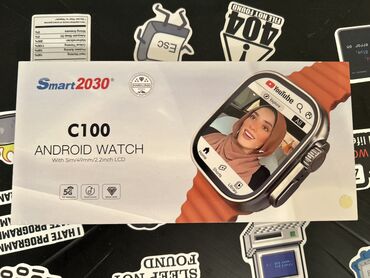 Toy paltarları və aksesuarları: İşlənmiş, Smart saat, Smart, Sim kart, rəng - Gümüşü