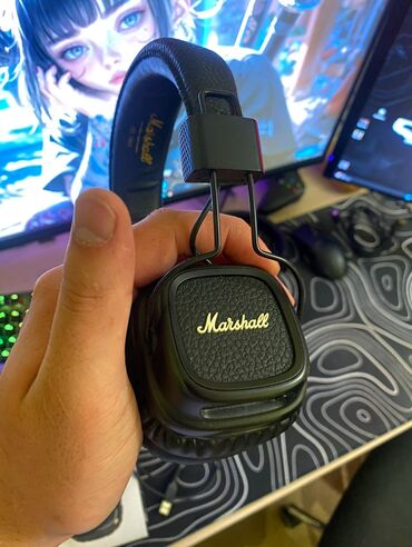 наушники для компьютера без микрофона: Накладные, Marshall, Б/у, Беспроводные (Bluetooth), Классические