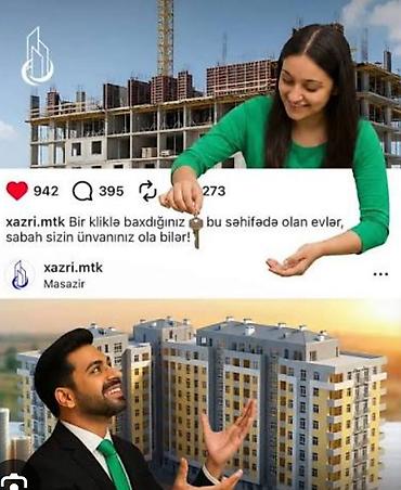 gence ev elanlari: 2 otaqlı, Yeni tikili, 58 kv. m — 1