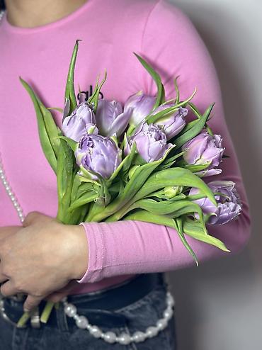 Букеты из живых цветов: Букет тюльпанов “Микс” - Состав: тюльпаны премиум-класса в яркой — 15