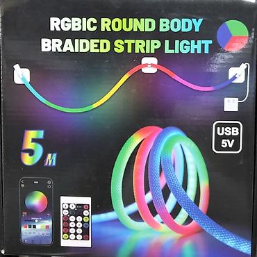 led лента: RGBIC Round Body Braided Strip Light – 5 m - Tip: RGBIC dairəvi — 1
