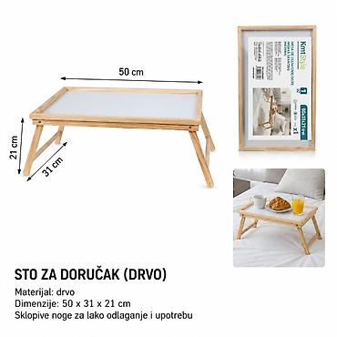 KMT Style prenosivi sklopivi sto za doručak – drvo Opis: -