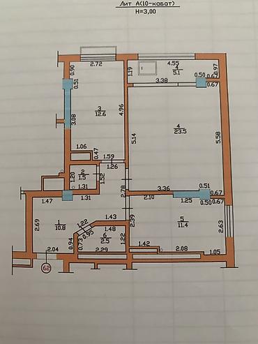 Продажа квартир: 2 комнаты, 68 м², Джал-15 Элитка, 10 этаж, Дизайнерский ремонт — 2