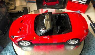 Avtomobil modelləri: Коллекционная модель Ferrari California T Open Red 2014 BBurago Scale — 12