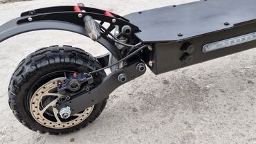 Elektrikli samokatlar: Ağır off-road elektrik skuter - Güclü ikili ön amortizator sistemi və — 4